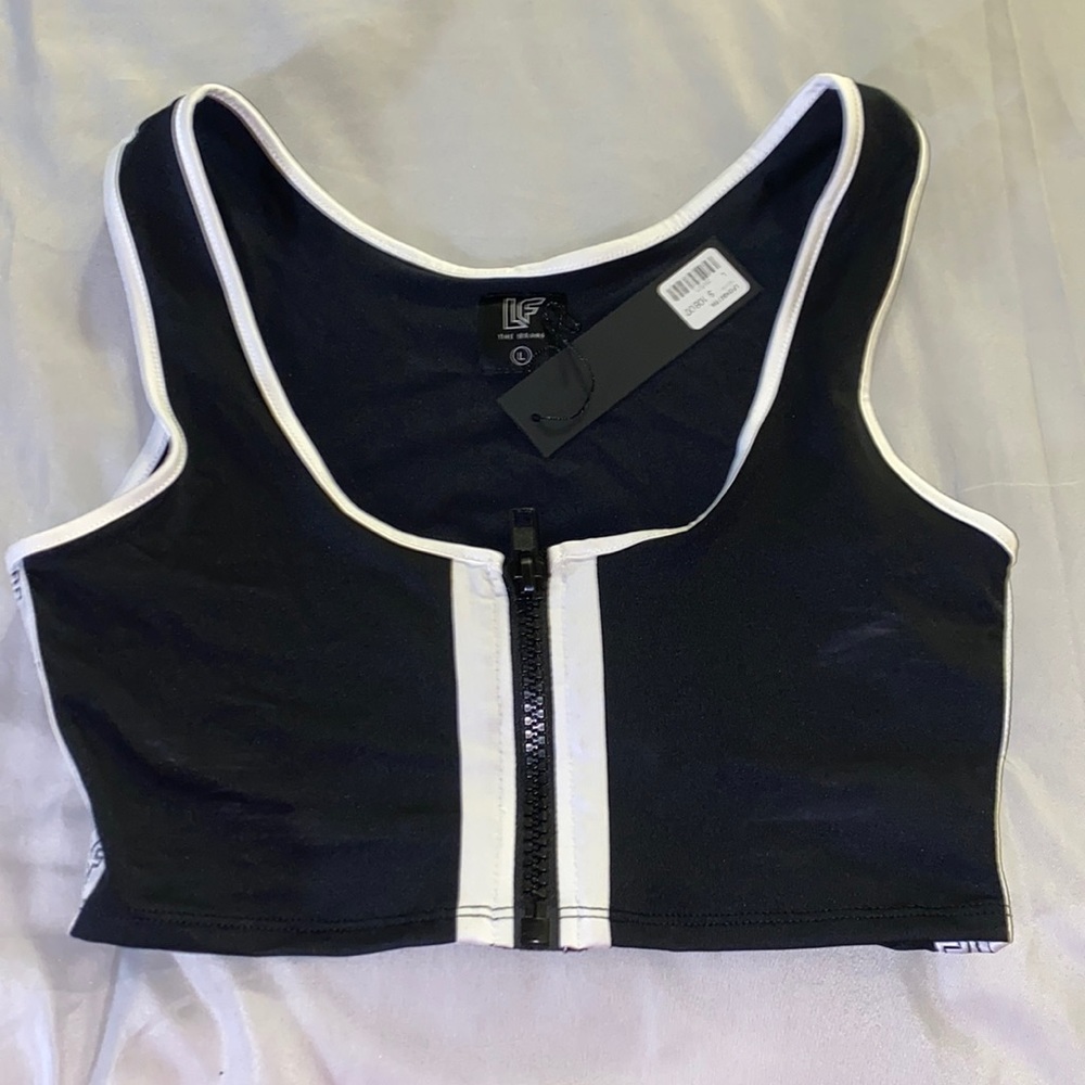 NWT Black and White Crop Top from LF